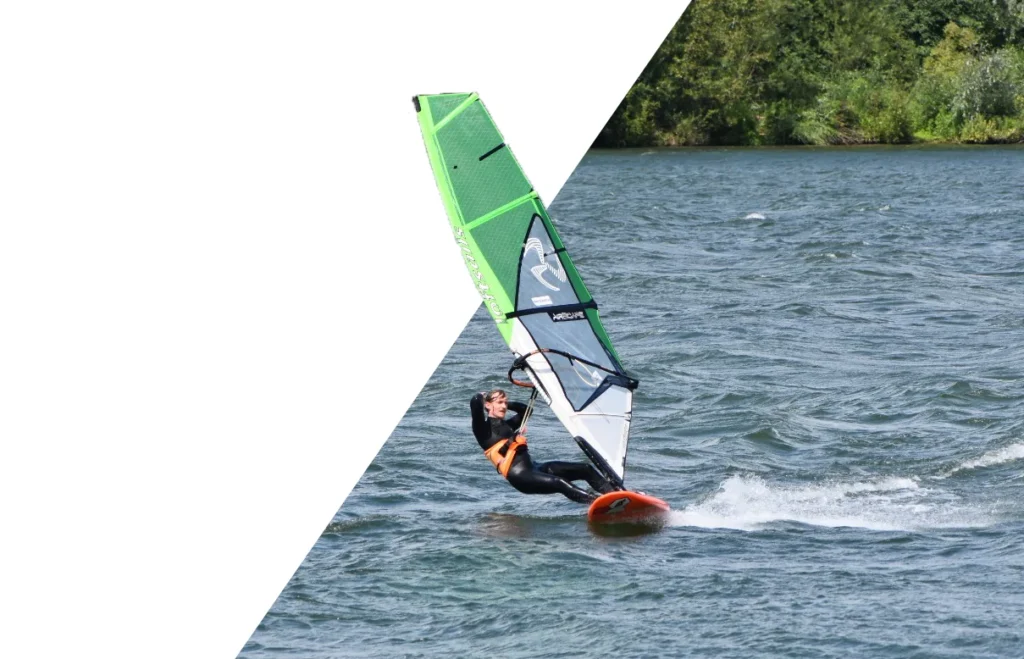 Windsurfen met studentensurfvereniging Aeolus in Nijmegen